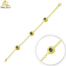 Gümüş Nazar Boncuklu  Bilezik/Bileklik     